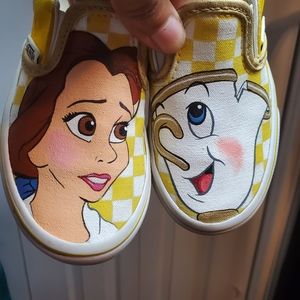 10.5 C  custom Beauty & the Beast vans